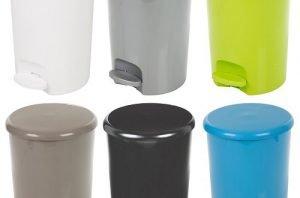 سطل زباله پلاستیکی خانگی رنگی