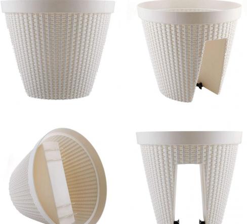 پخش عمده گلدان پلاستیکی خورجینی