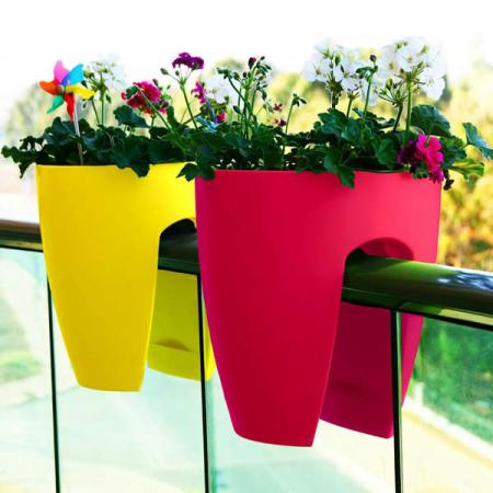 مرکز فروش گلدان پلاستیکی خورجینی