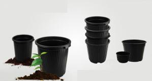 گلدان مشکی گلخانه پلاستیکی