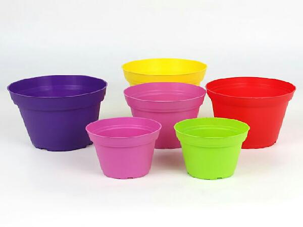 عمده فروشی گلدان پلاستیکی گرد